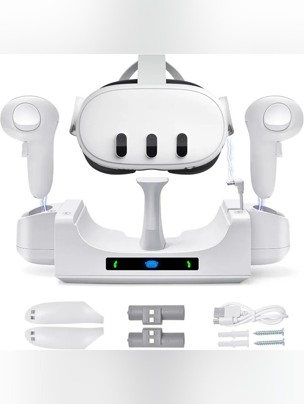 OCULUS/META QUEST 3 CHARGING DOCK & STAND FOR META QUEST 3 CONTROLLER & HEADSET